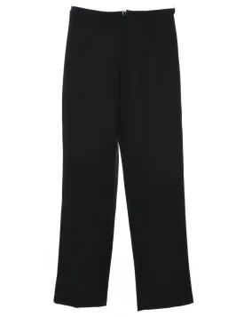 Black Flared Leg Trousers - W27 L32