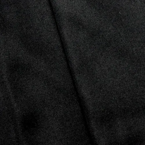 Black/Pearl Ivory Twill Bonded Jacketing Fabric