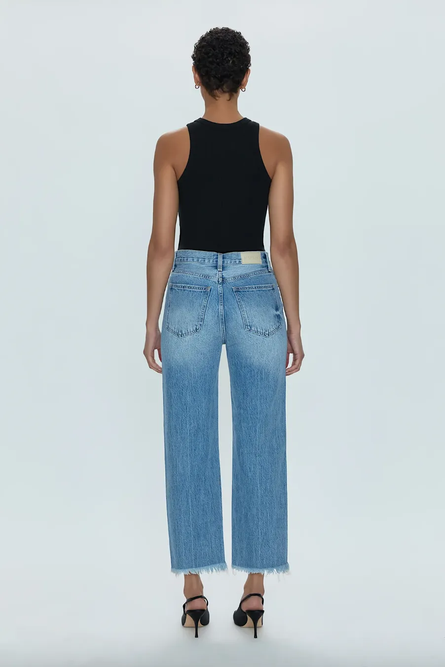 cassie crop super high rise straight - era vintage