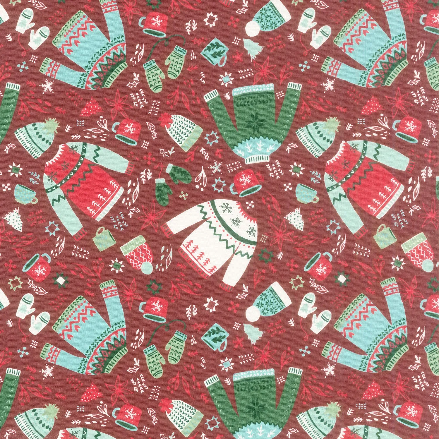 Cozy Wonderland - Cozy Please Burgundy Yardage