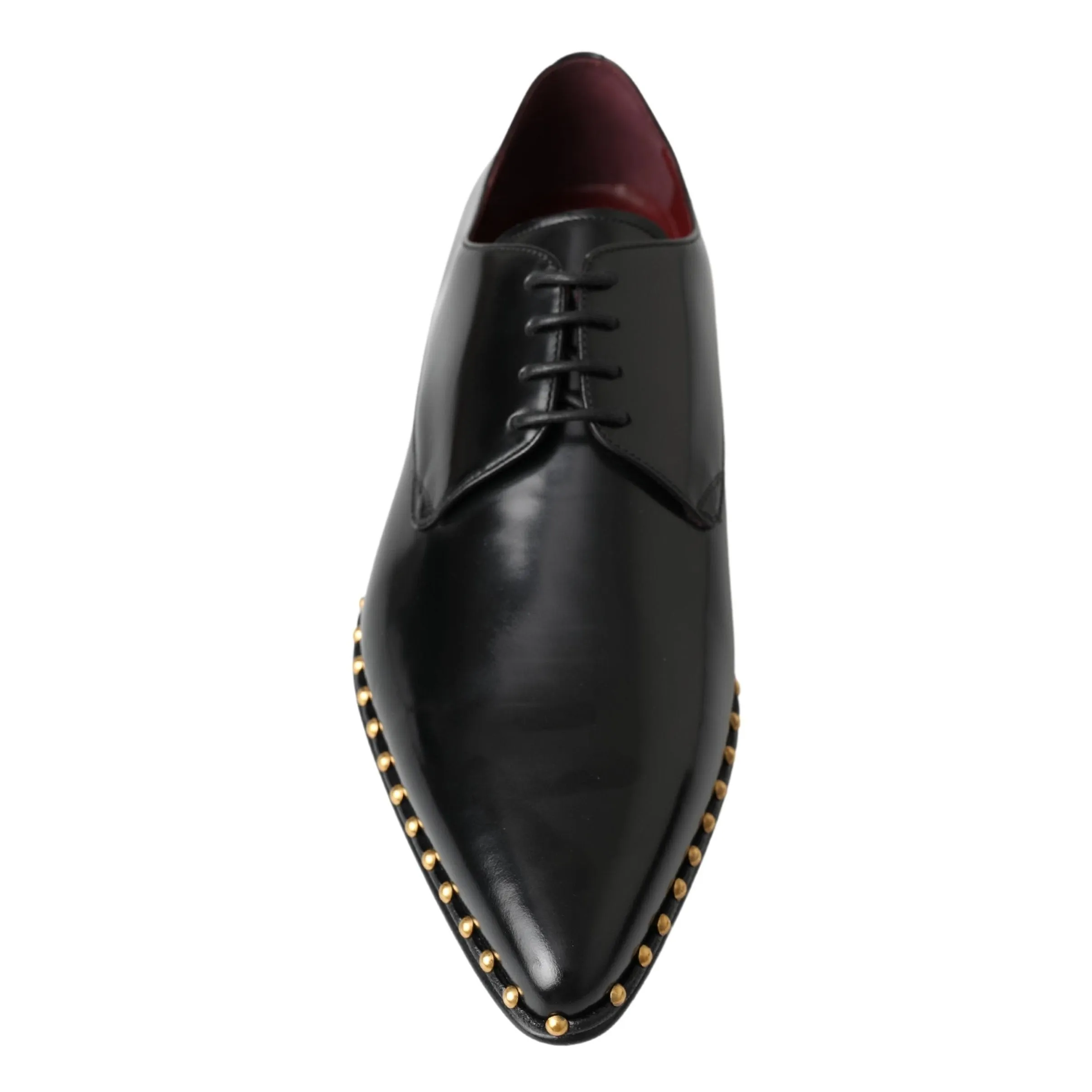 Dolce & Gabbana Elegant Studded Derby Formal Shoes