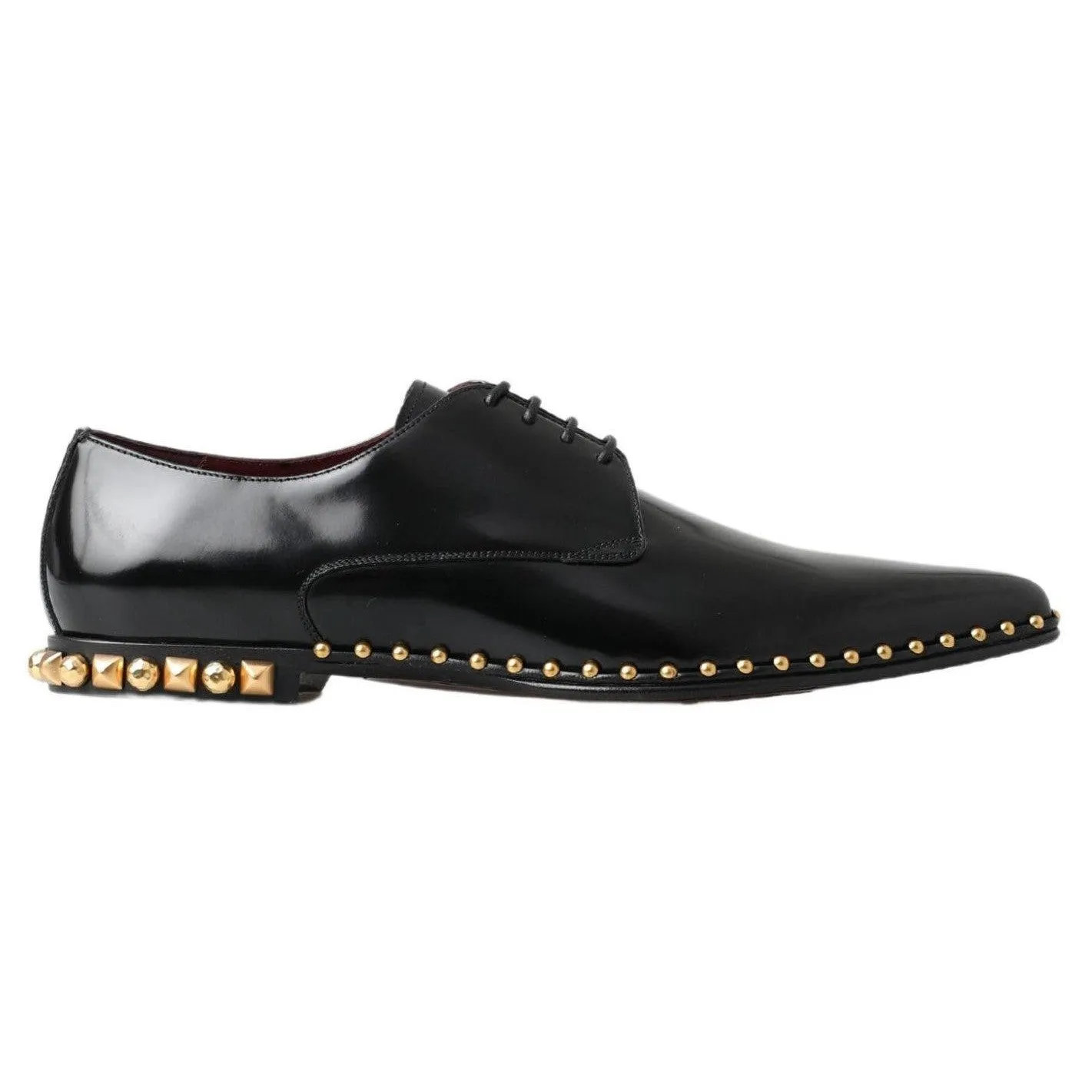 Dolce & Gabbana Elegant Studded Derby Formal Shoes