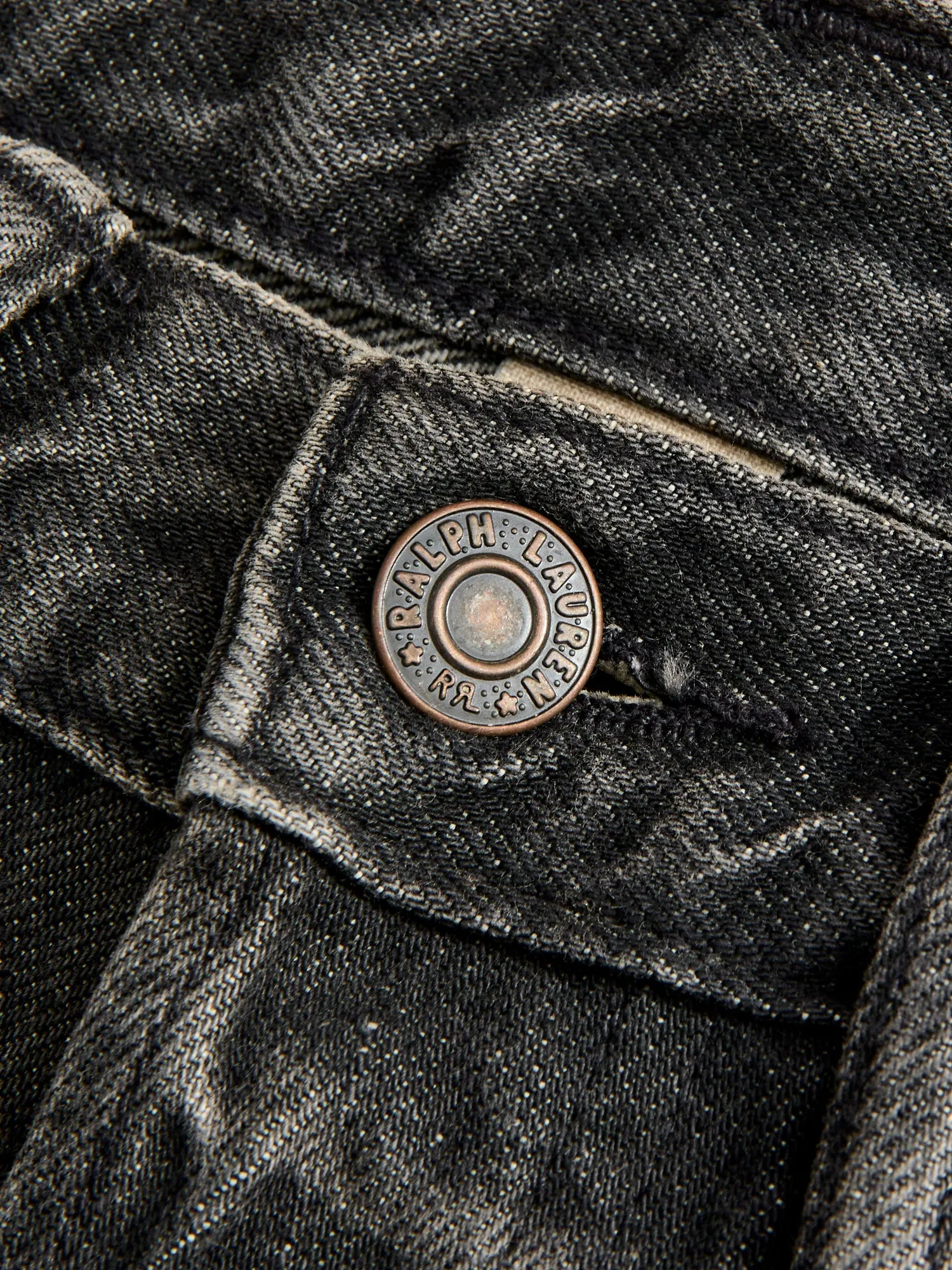 Dusty Black 13oz Washed Denim - Straight Fit