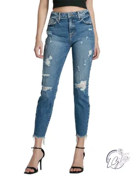 Emory High-Rise Skinny W/ Bite Hem by Cello