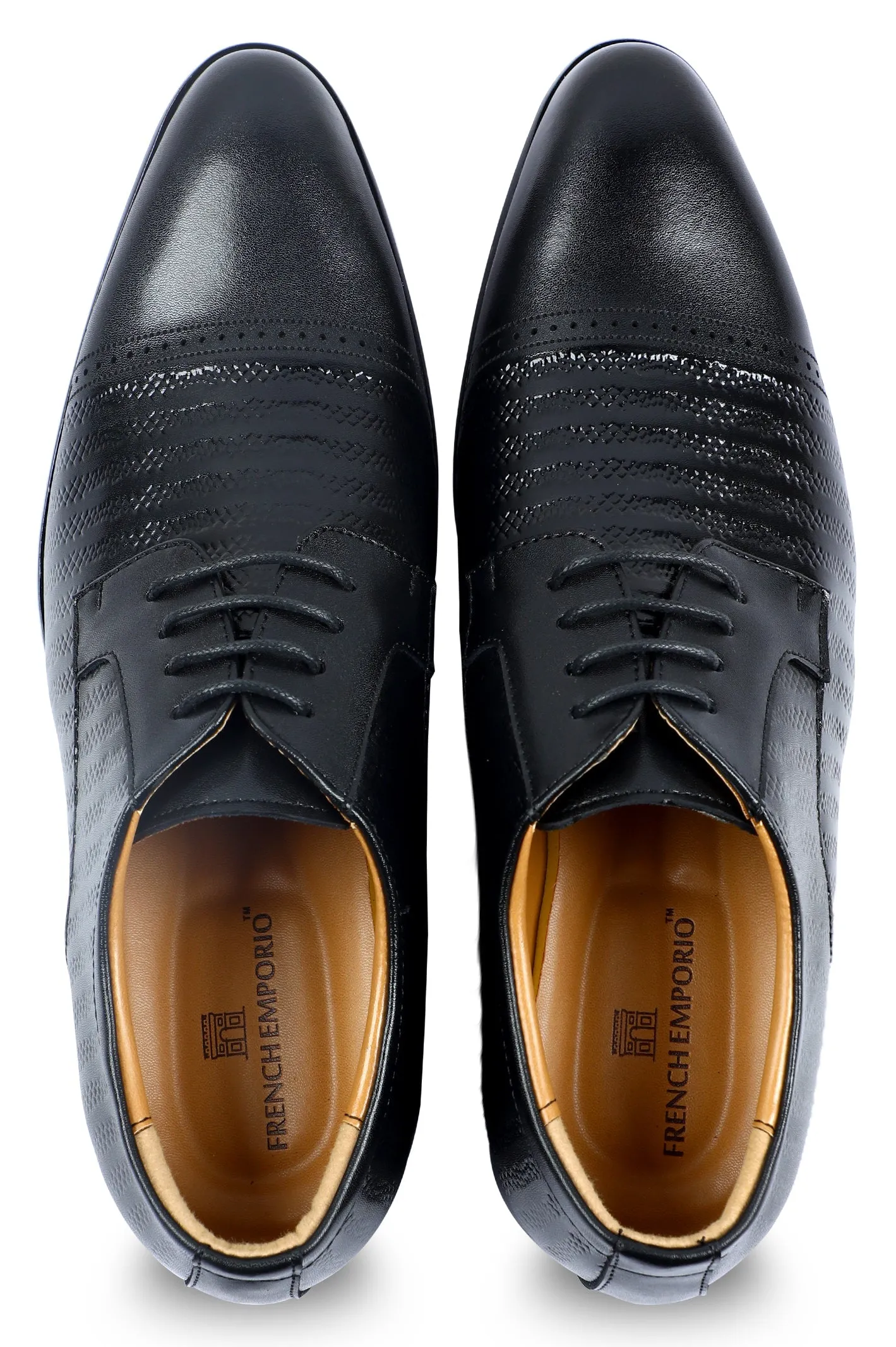 Formal Shoes For Men in Black SKU: SMF-0175-BLACK