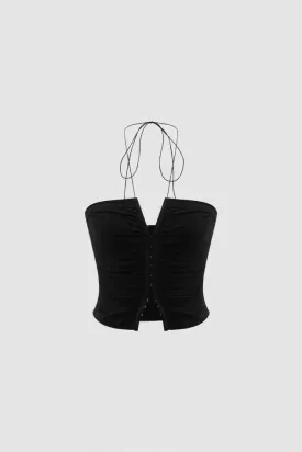 Halter Hook And Eye Cami Top