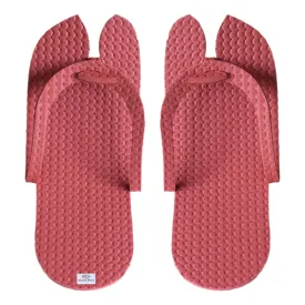 Heart Home Rubber Bathroom Slipper for Men & Women 1 Pair (Red) 54HH4208.