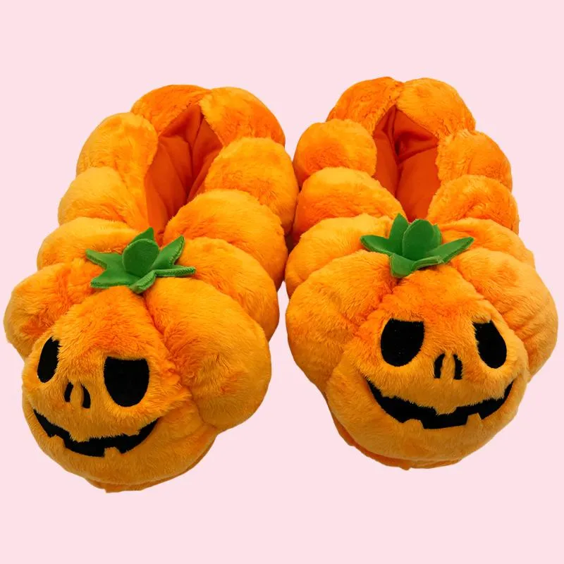 Jack-o'-Lounge Slippers | Spooky Halloweem Slippers