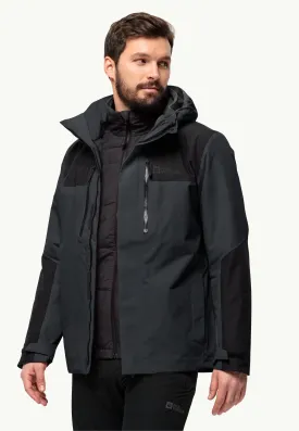 Jack Wolfskin Jasper 3 in 1 Jacket Mens Phantom