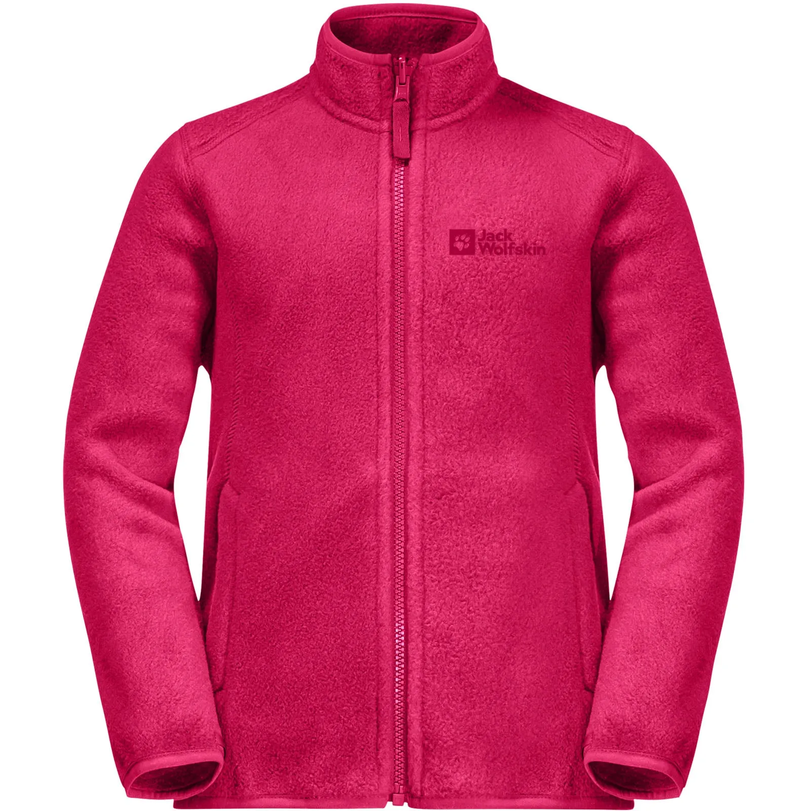 Jack Wolfskin Kids Iceland 3 In 1 Waterproof Fleece Lined Jacket - Pink Dahlia