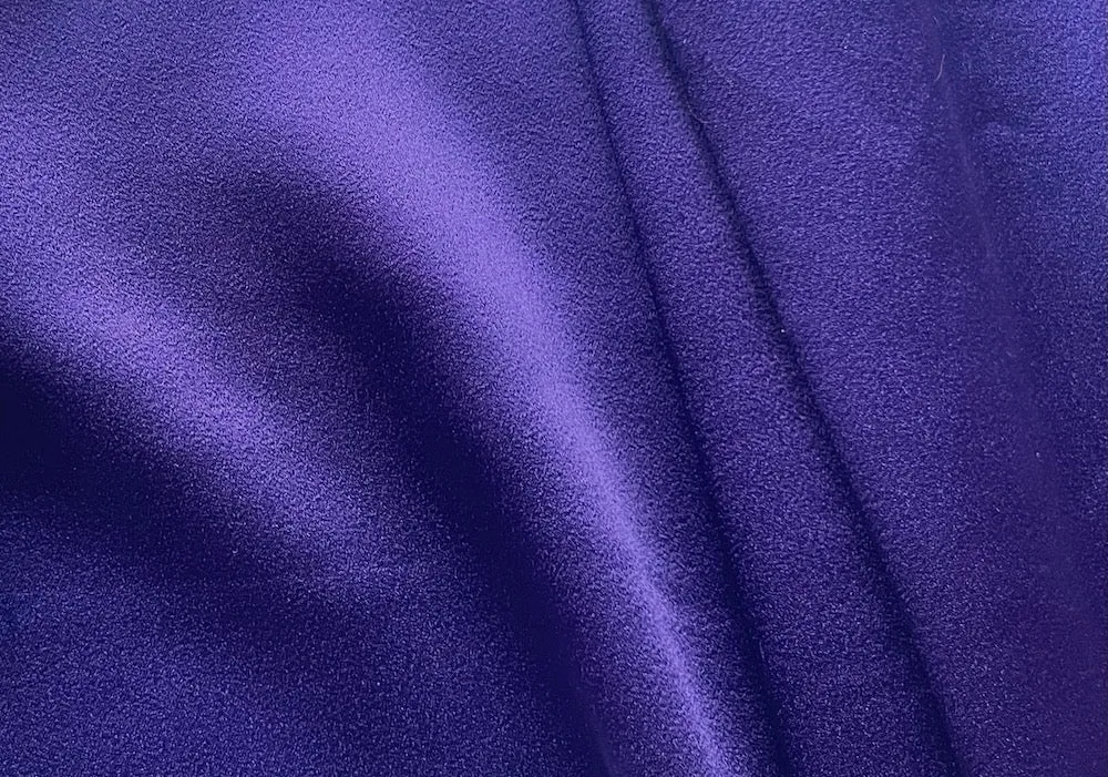 June Iris Rayon Viscose Blend Crepe-Back Satin