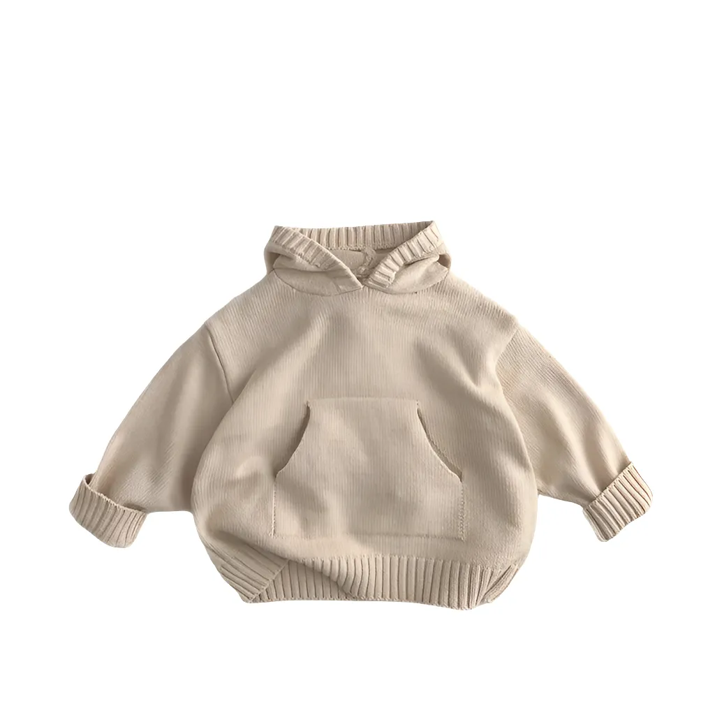 Kari Knitted Hoodie Sweaters with Front Pocket