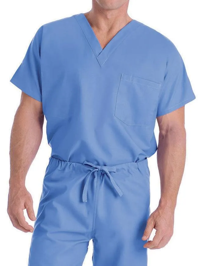 Landau 27.5 Inch Unisex Reversible V-Neck Scrub Top