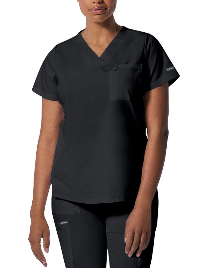 Landau ProFlex Women's 2 Pocket V-Neck Scrub Top