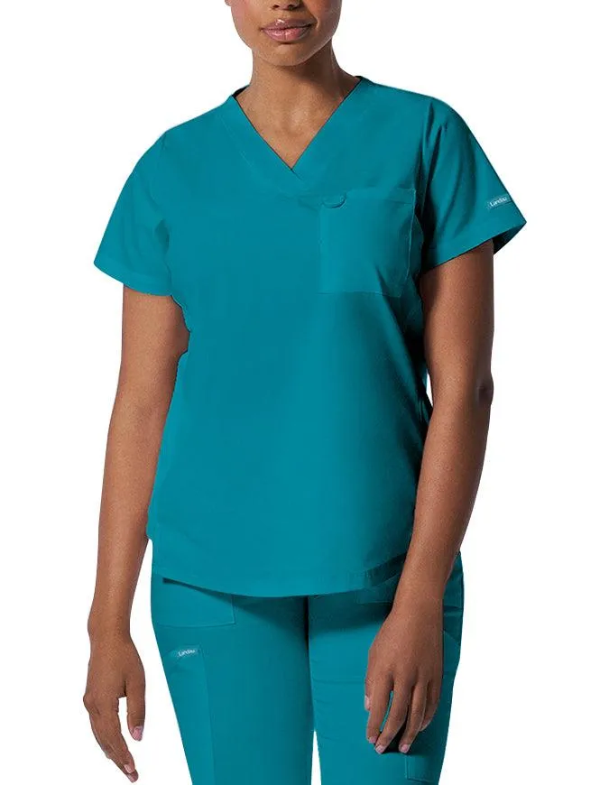 Landau ProFlex Women's 2 Pocket V-Neck Scrub Top