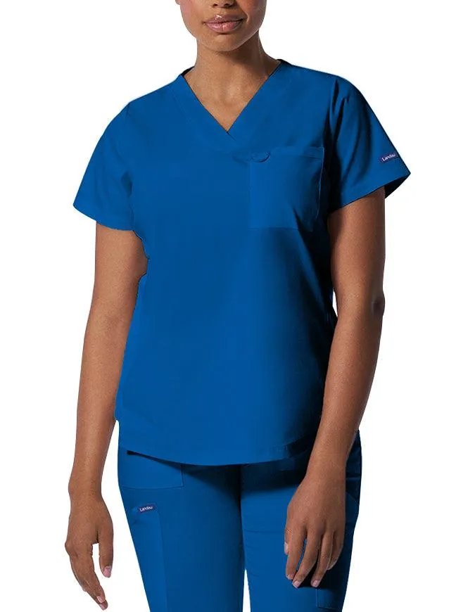 Landau ProFlex Women's 2 Pocket V-Neck Scrub Top