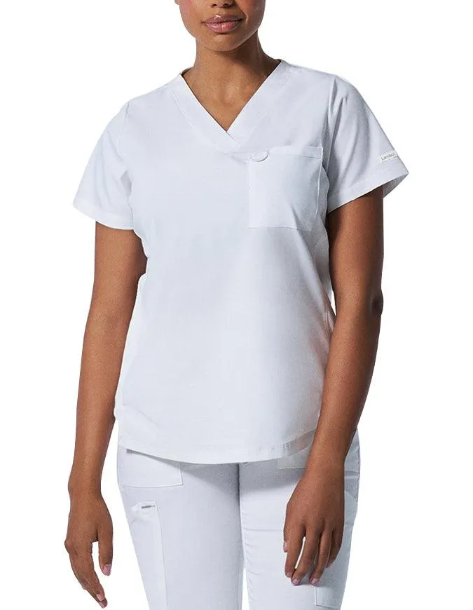 Landau ProFlex Women's 2 Pocket V-Neck Scrub Top