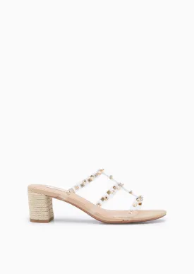 Linda Clear Heels Transparent White