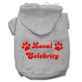 Local Celebrity Screen Print Pet Hoodies Grey Size Xs (8)