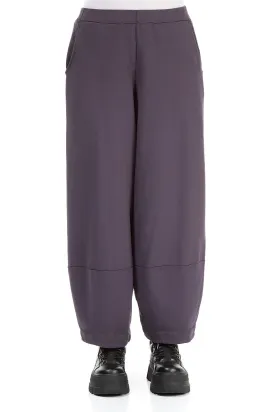 Loose Vintage Violet Cotton Trousers