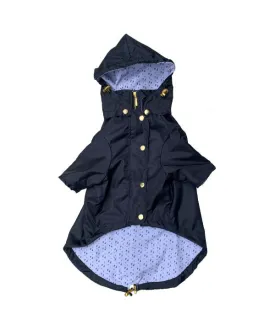 Navy raincoat