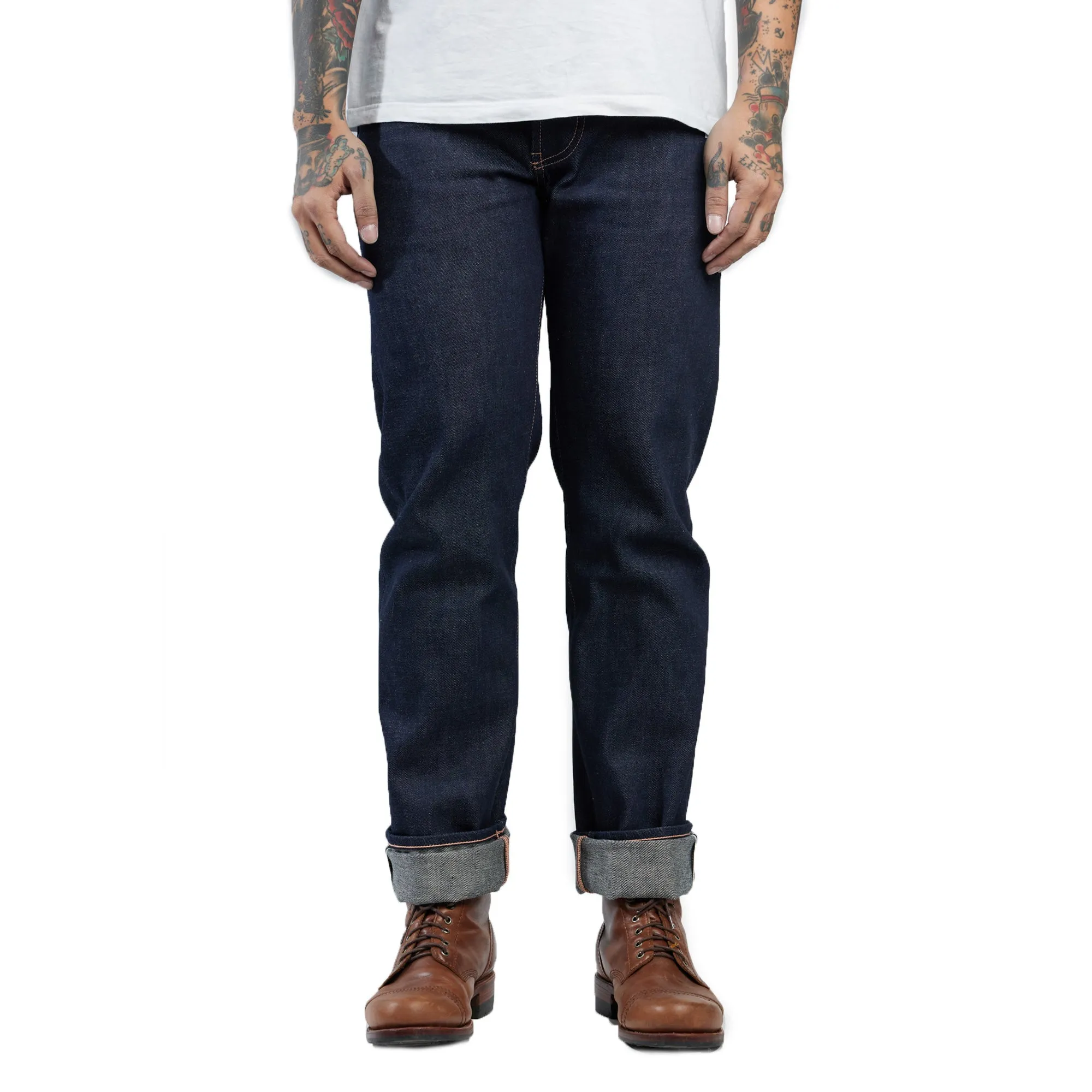 NST131 - MEDIUM BLUE DENIM LIVIDUS SELVEDGE