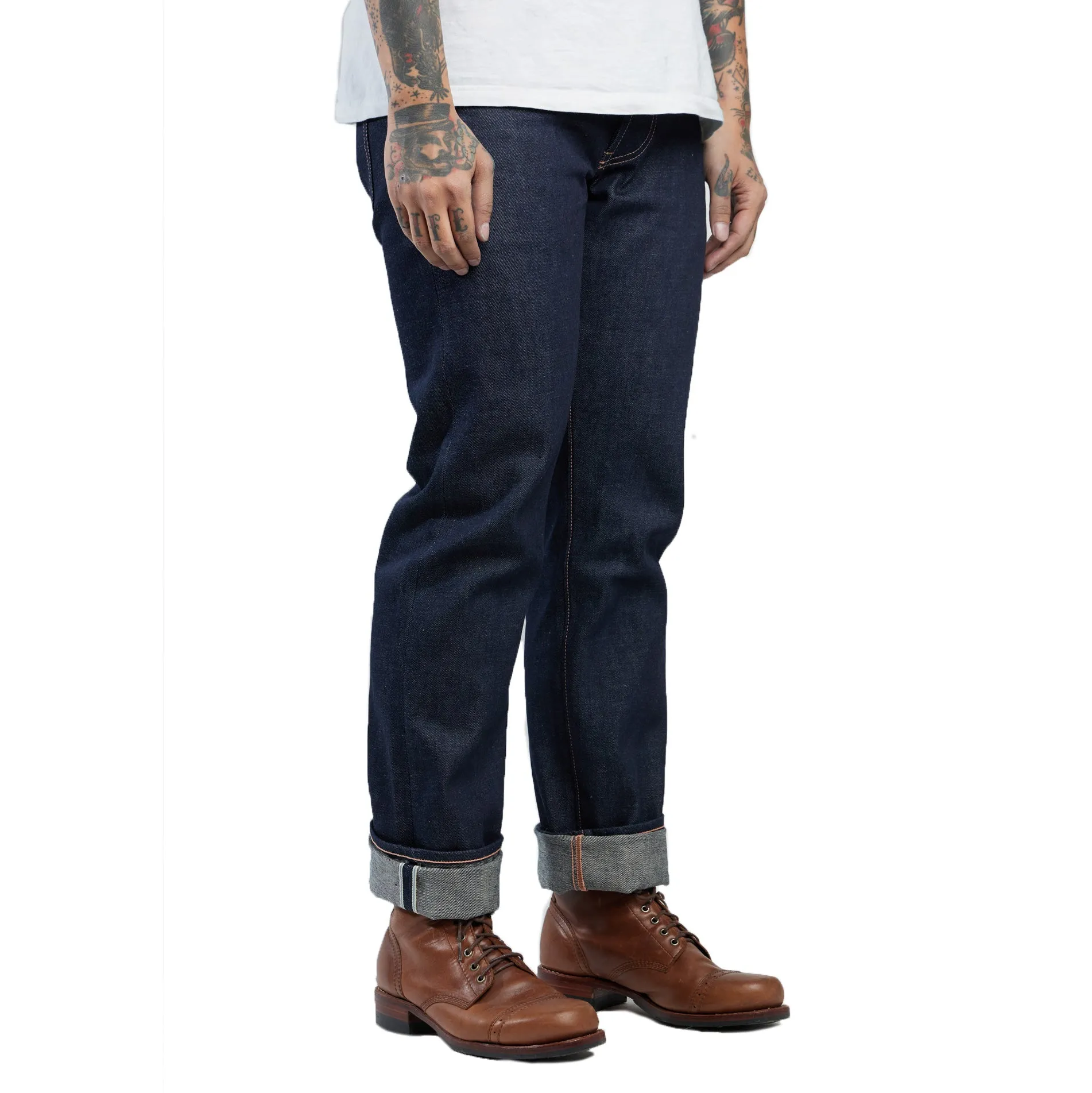 NST131 - MEDIUM BLUE DENIM LIVIDUS SELVEDGE