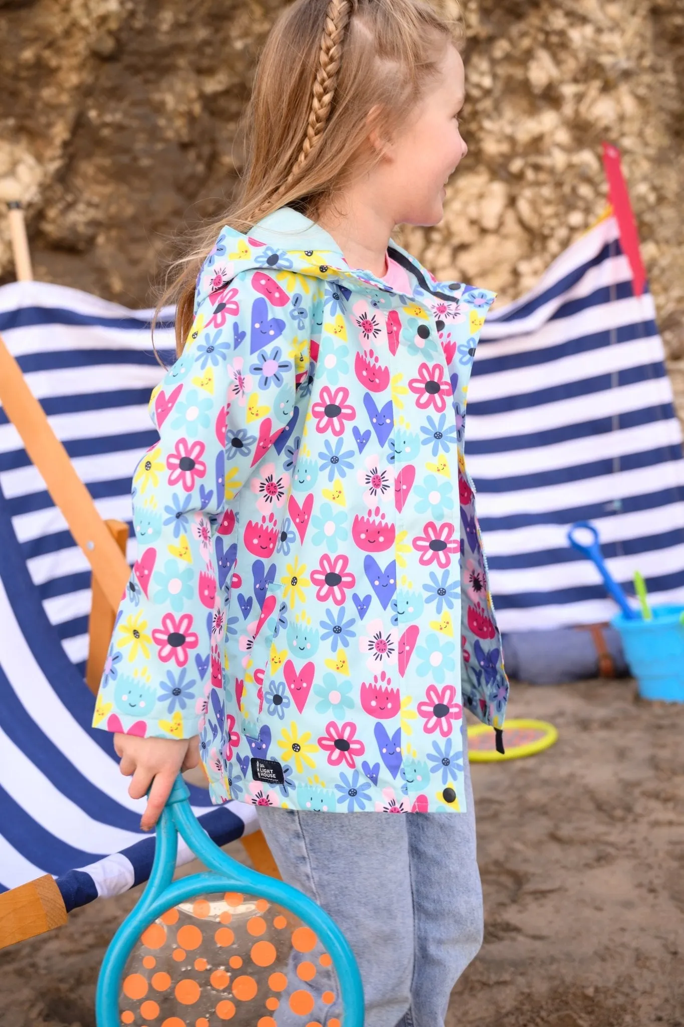 Olivia Jacket - Soft Turquoise Flower