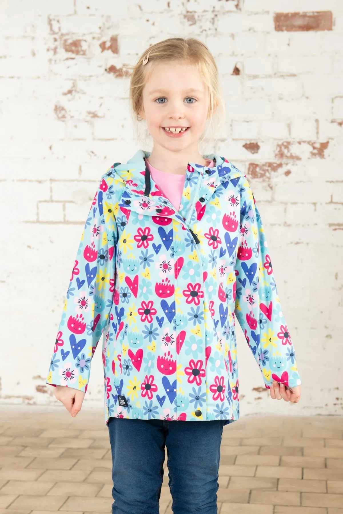 Olivia Jacket - Soft Turquoise Flower