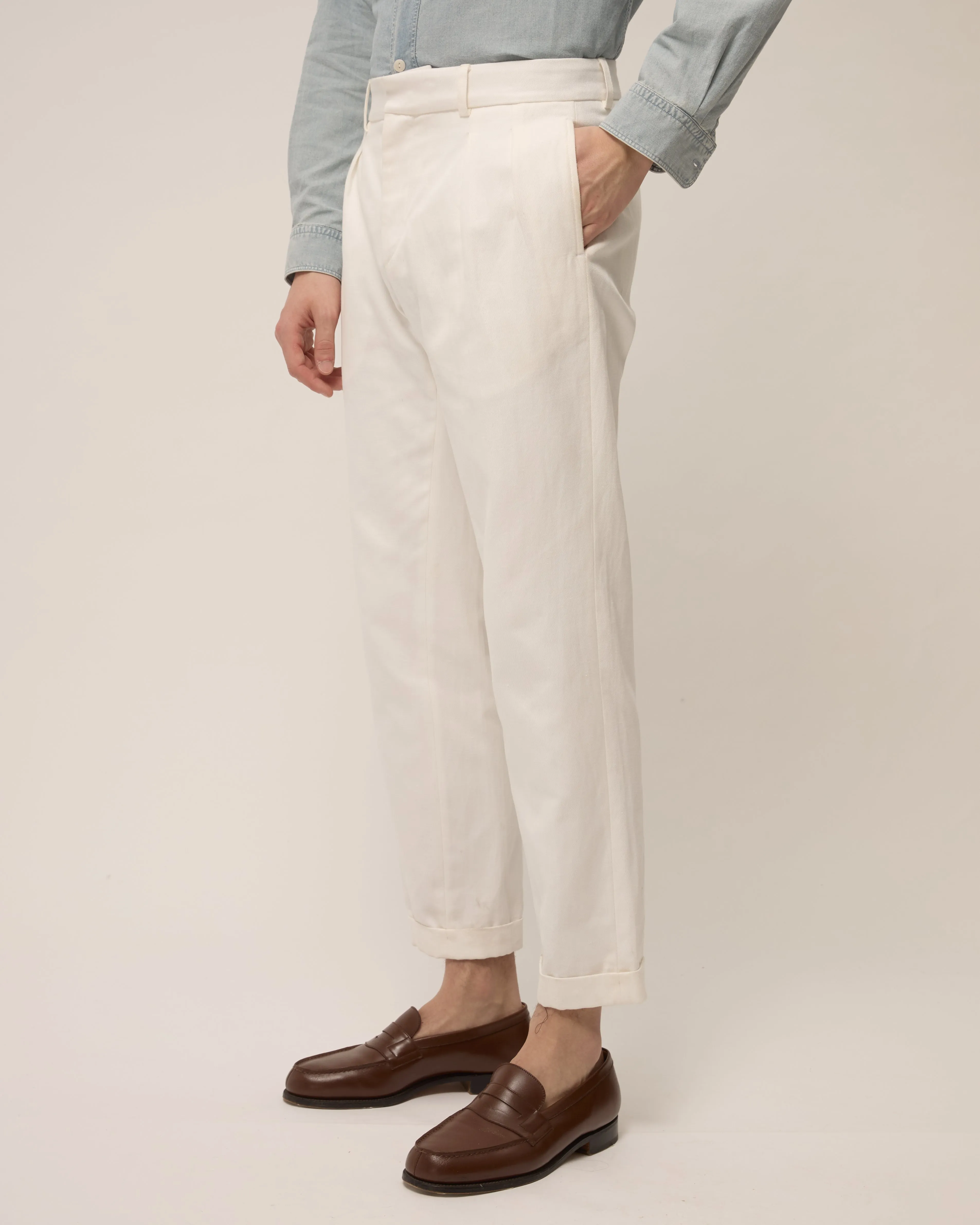 Piero - Ecru - Cotton Linen Twill