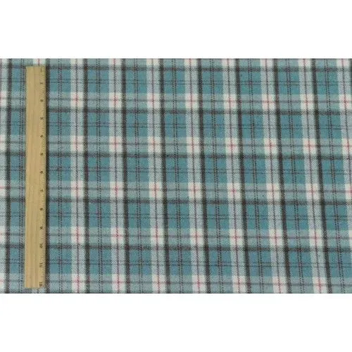 Pink/Baby Blue/Multi Plaid Twill Jacketing Woven Fabric