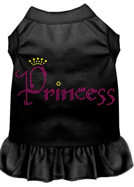 Princess Rhinestone Dress Black Lg (14)