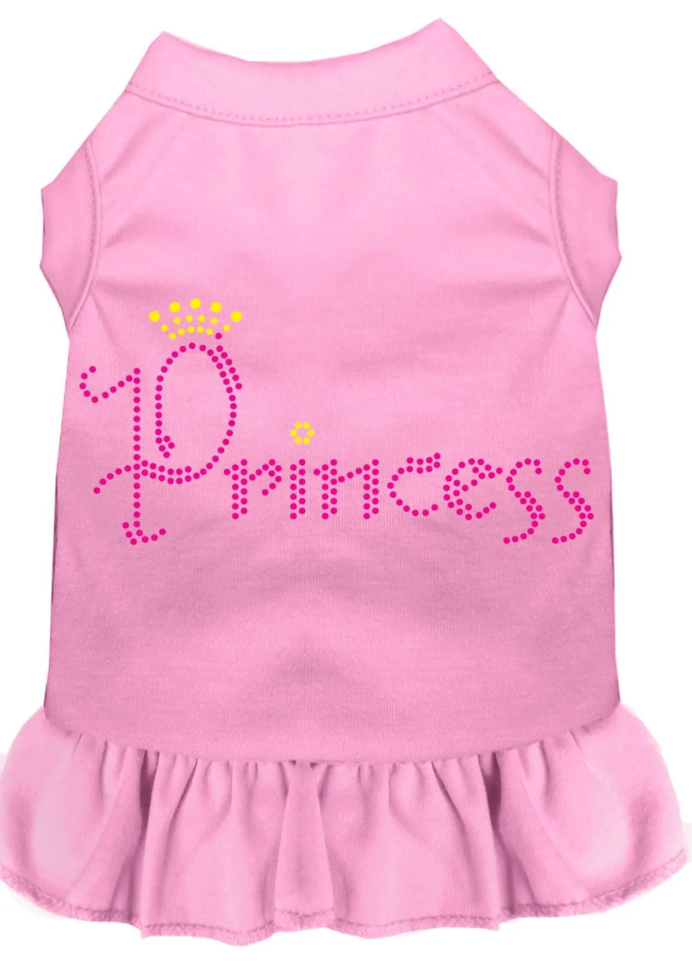 Princess Rhinestone Dress Light Pink Lg (14)