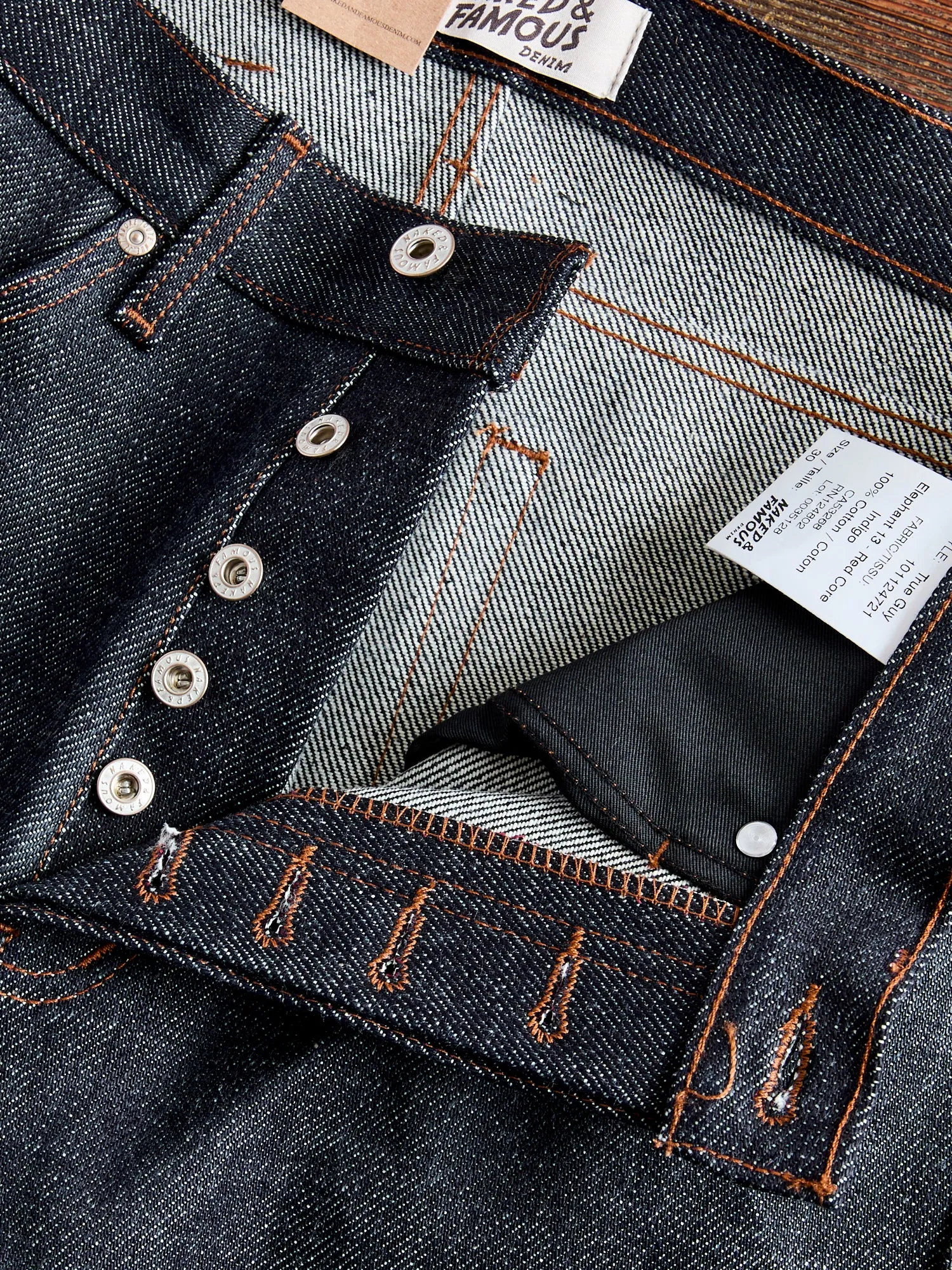 "Elephant 13 - Red Core" 21oz Selvedge Denim - True Guy Fit