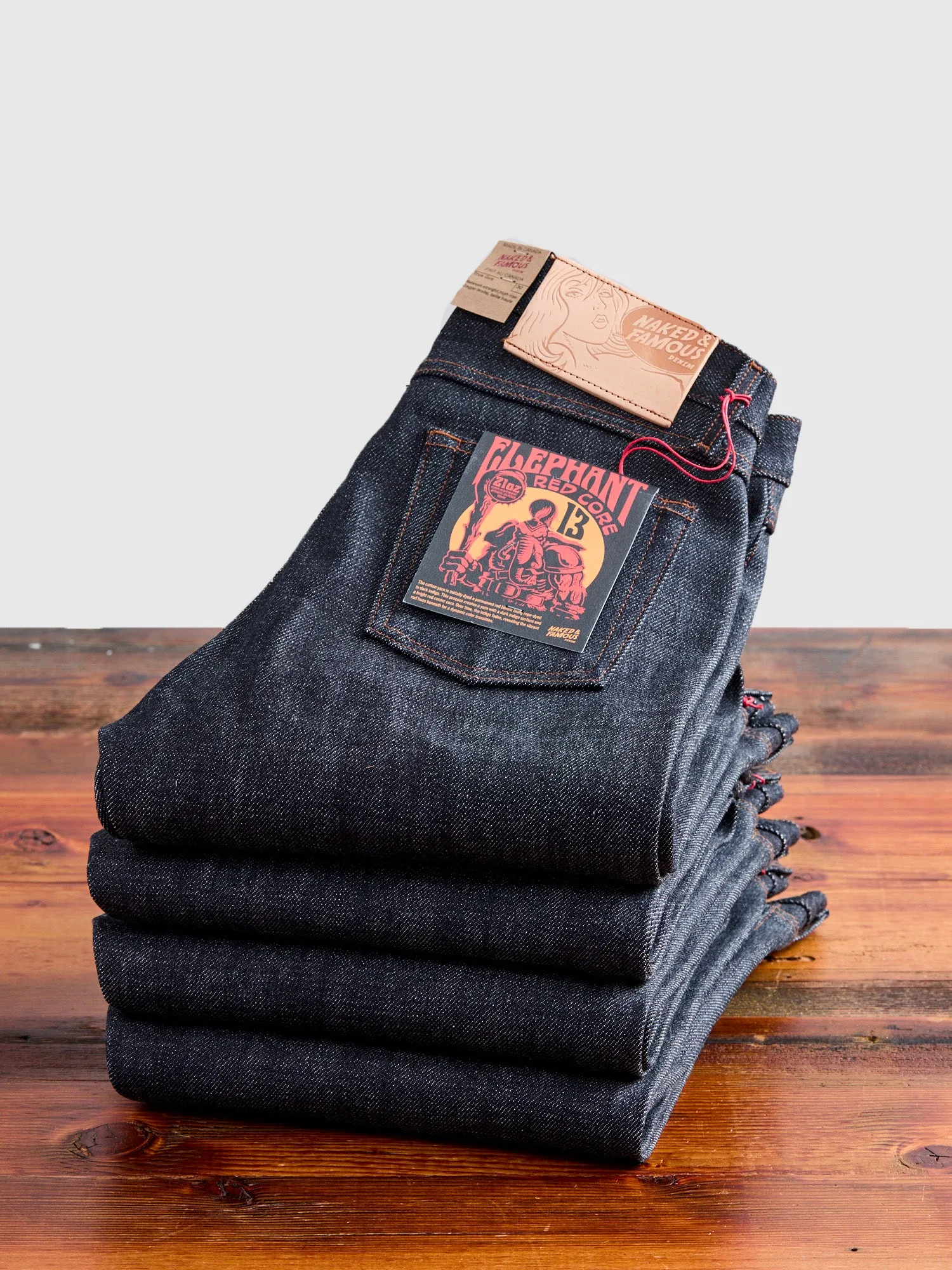 "Elephant 13 - Red Core" 21oz Selvedge Denim - True Guy Fit