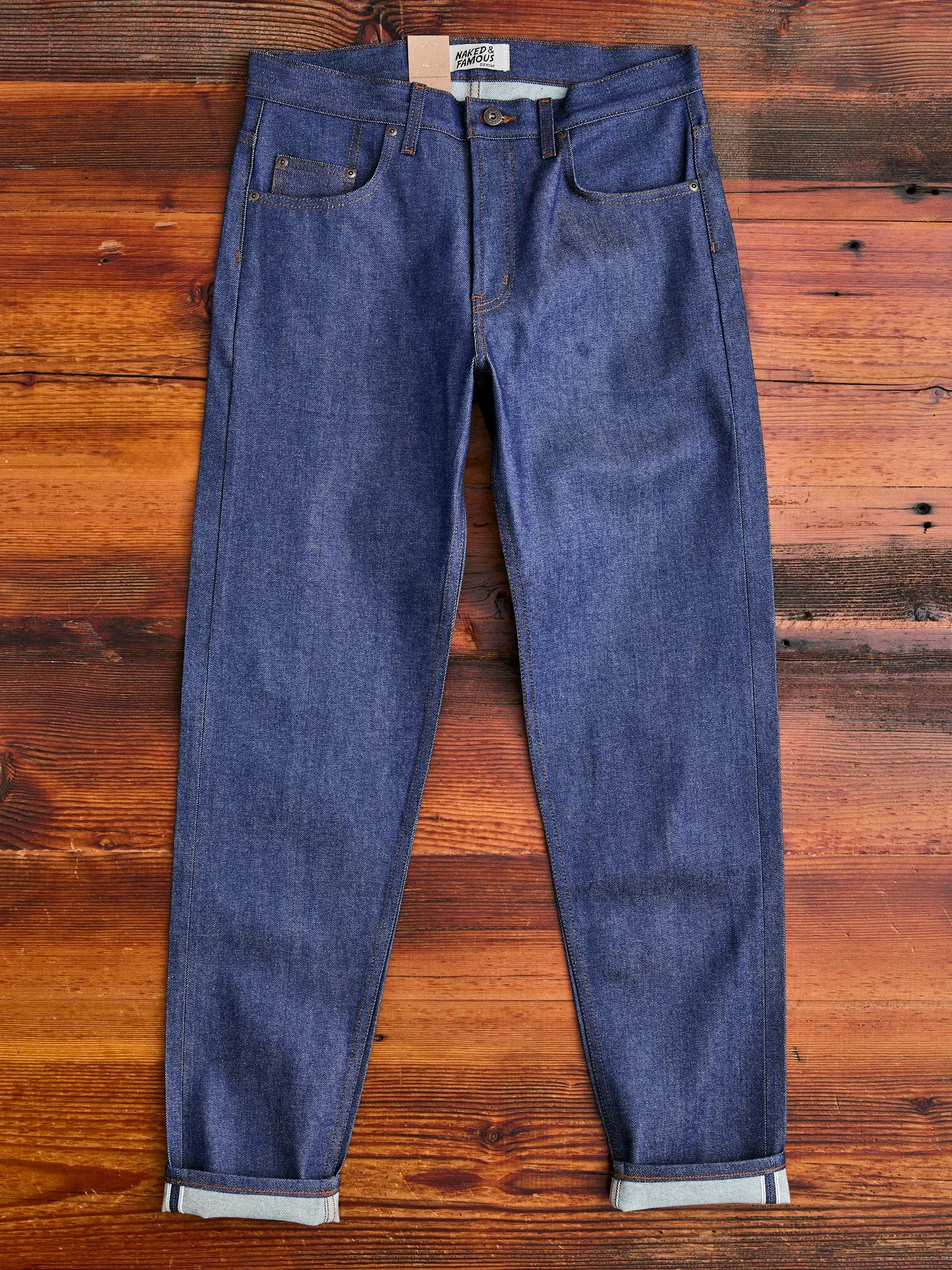 "Natural Indigo Selvedge" 12.5oz Selvedge Denim - Easy Guy Fit