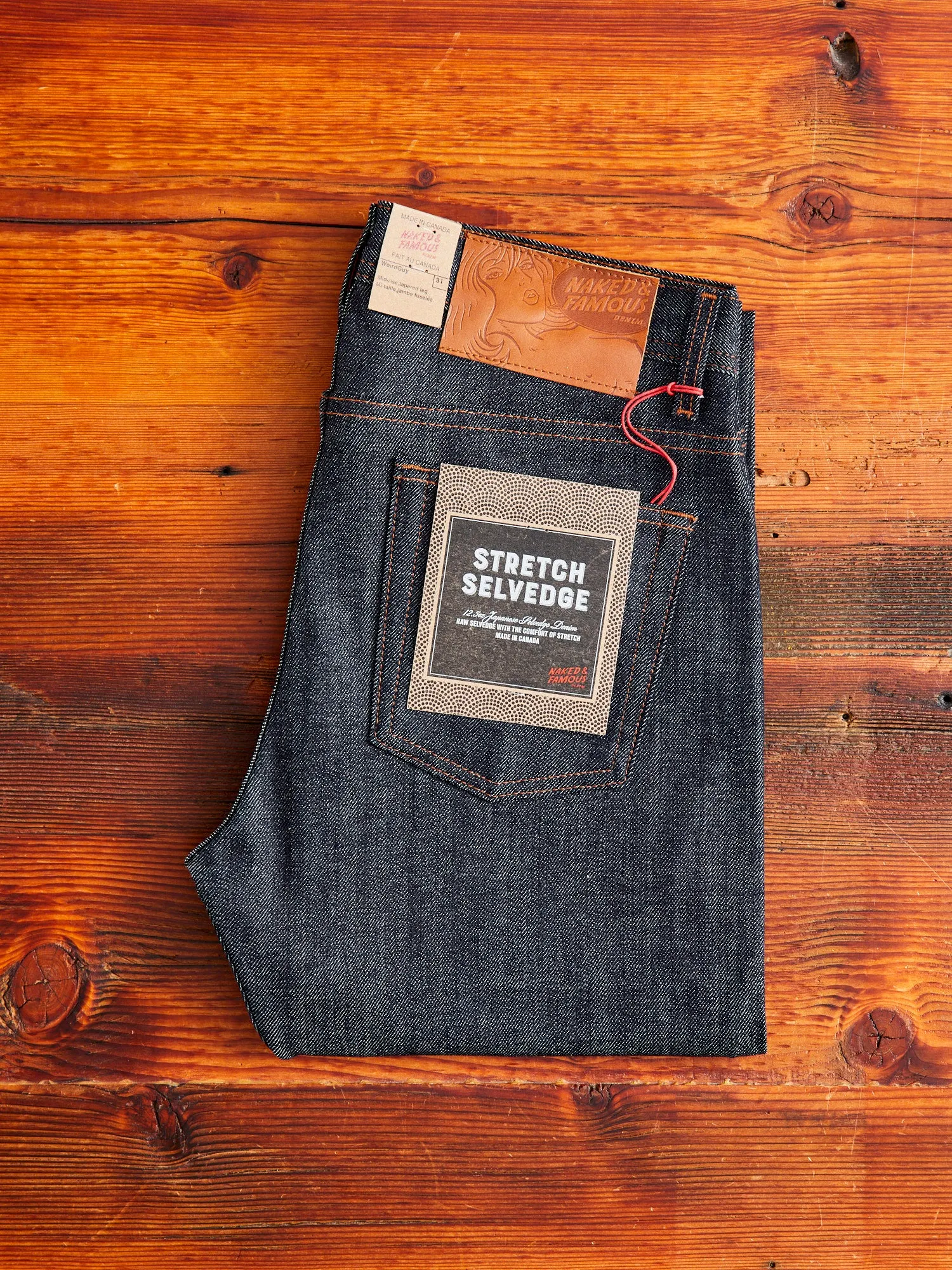 "Stretch Selvedge" 12.5oz Selvedge Denim - Weird Guy Fit