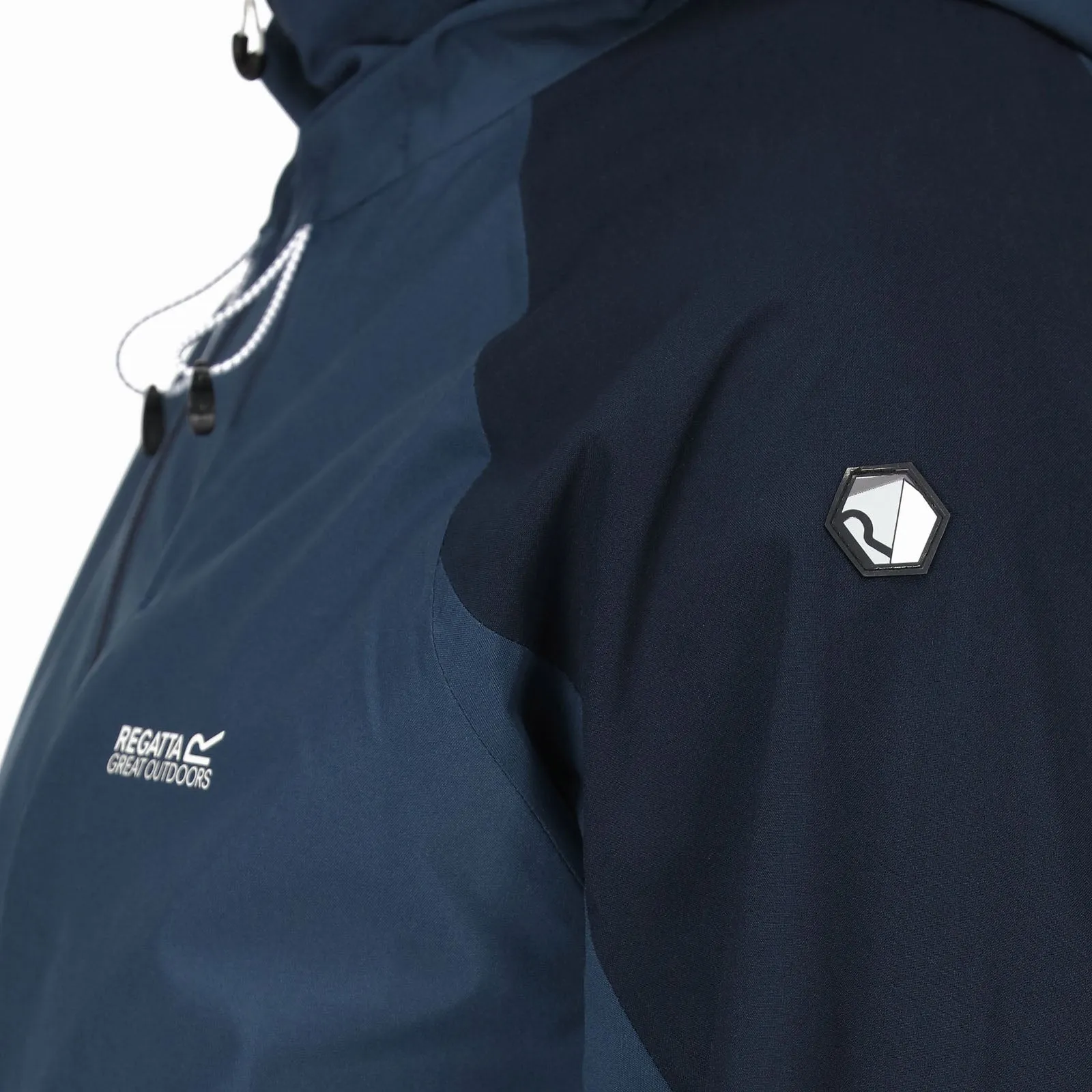 Regatta Mens Britedale Waterproof Walking Rain Jacket - Blue Wing Navy