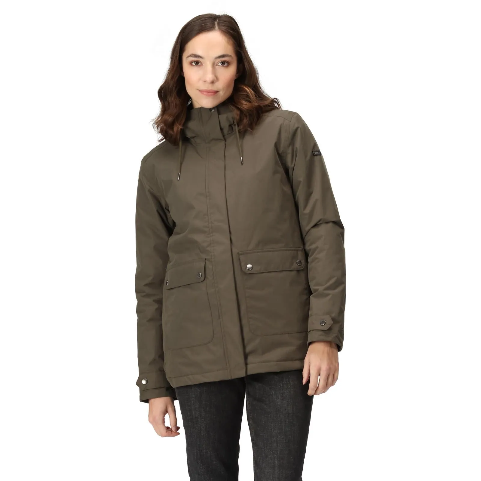 Regatta Womens Broadia Waterproof Hooded Jacket Coat