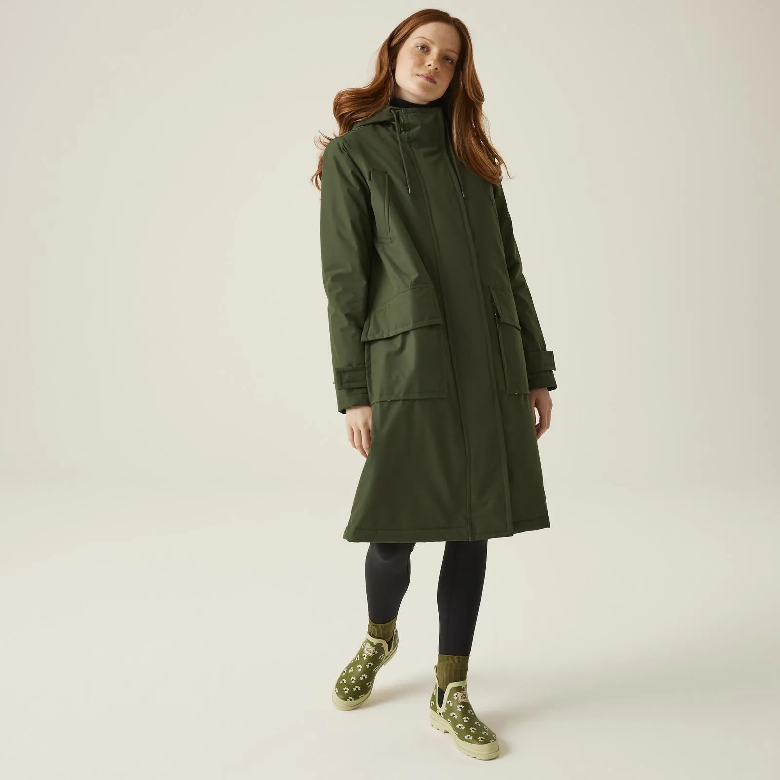 Regatta Womens Orla Kiely Longline Waterproof Hooded Jacket