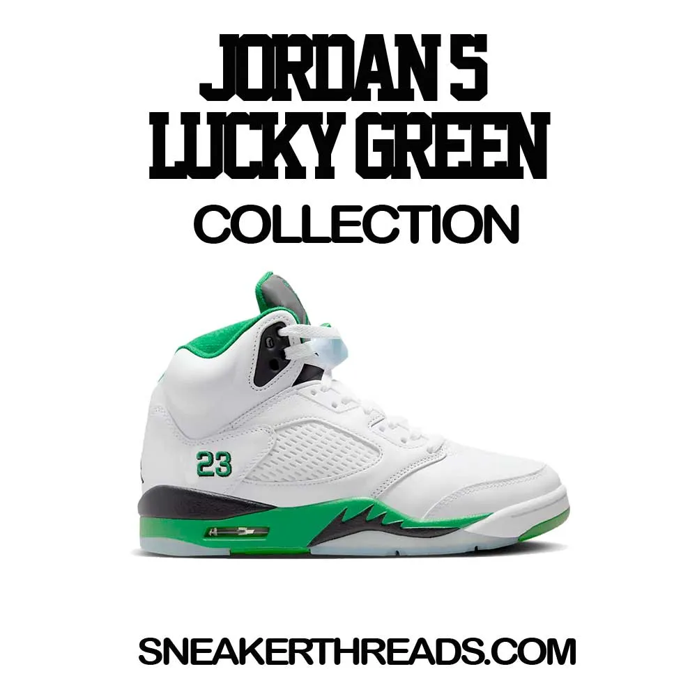 Retro 5 Lucky Green Blessed Angel Sweaters