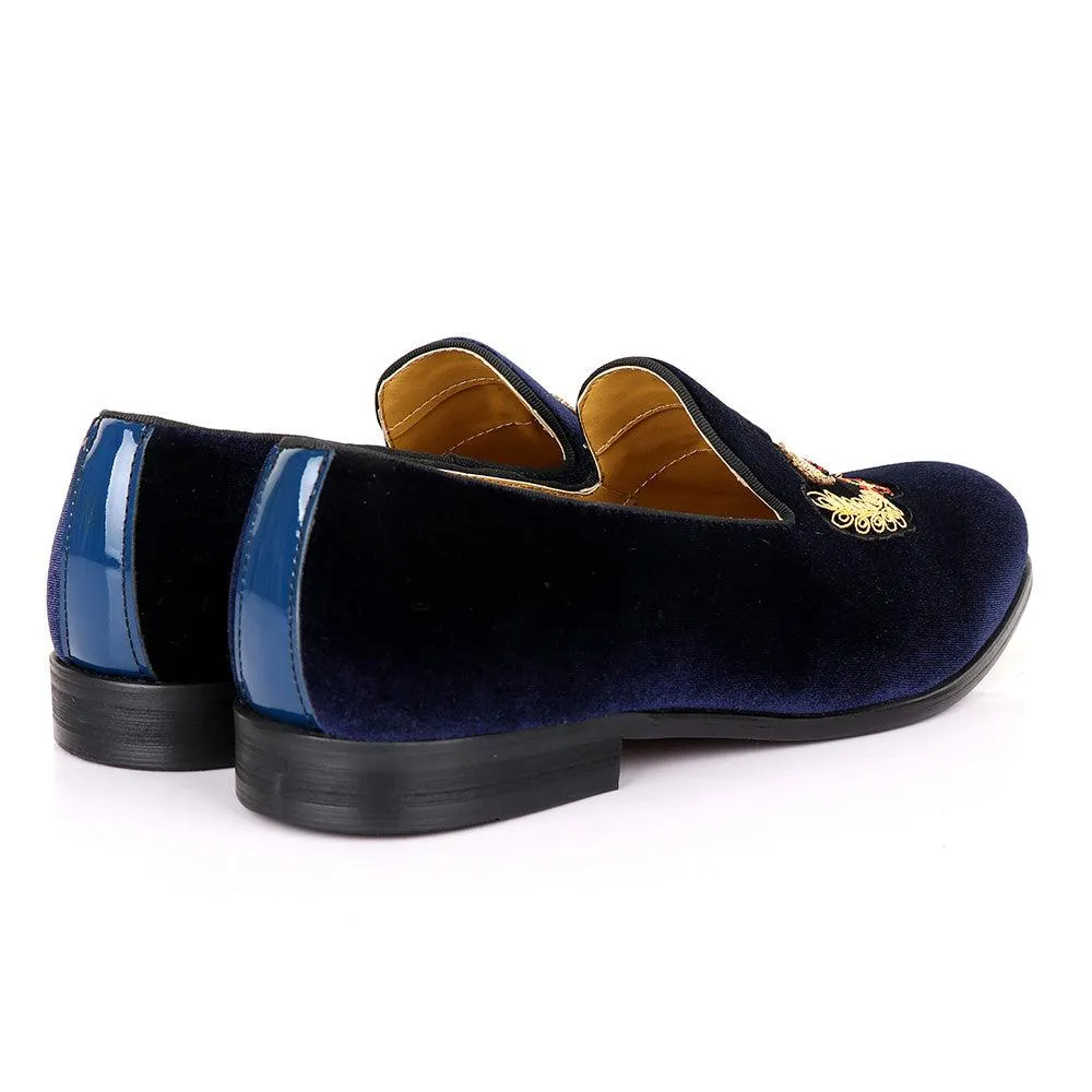 Terry Taylors Exotic Suede Crown Gold Shoe