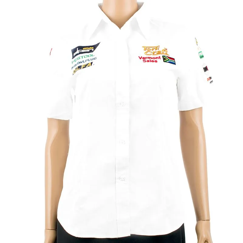 TORK CRAFT LADIES BLOUSE - WHITE 3/4 - LARGE TC00203