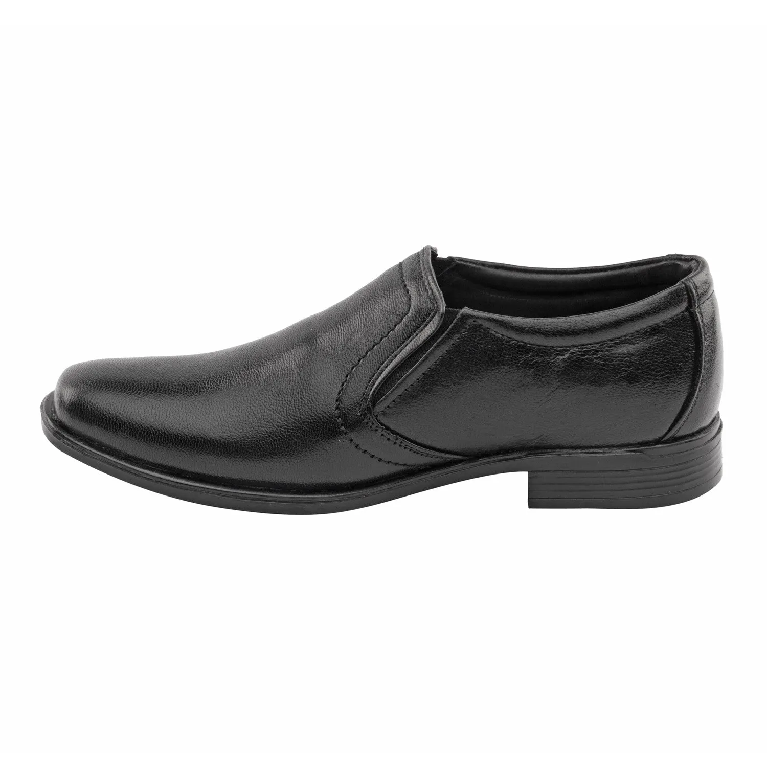 Vardhra Men 100% Genuine Leather - Formal Slip-on Shoes - Black