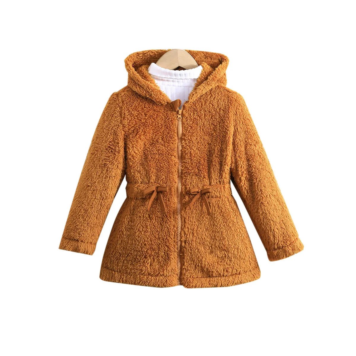 Warm Plush Hooded Jacket