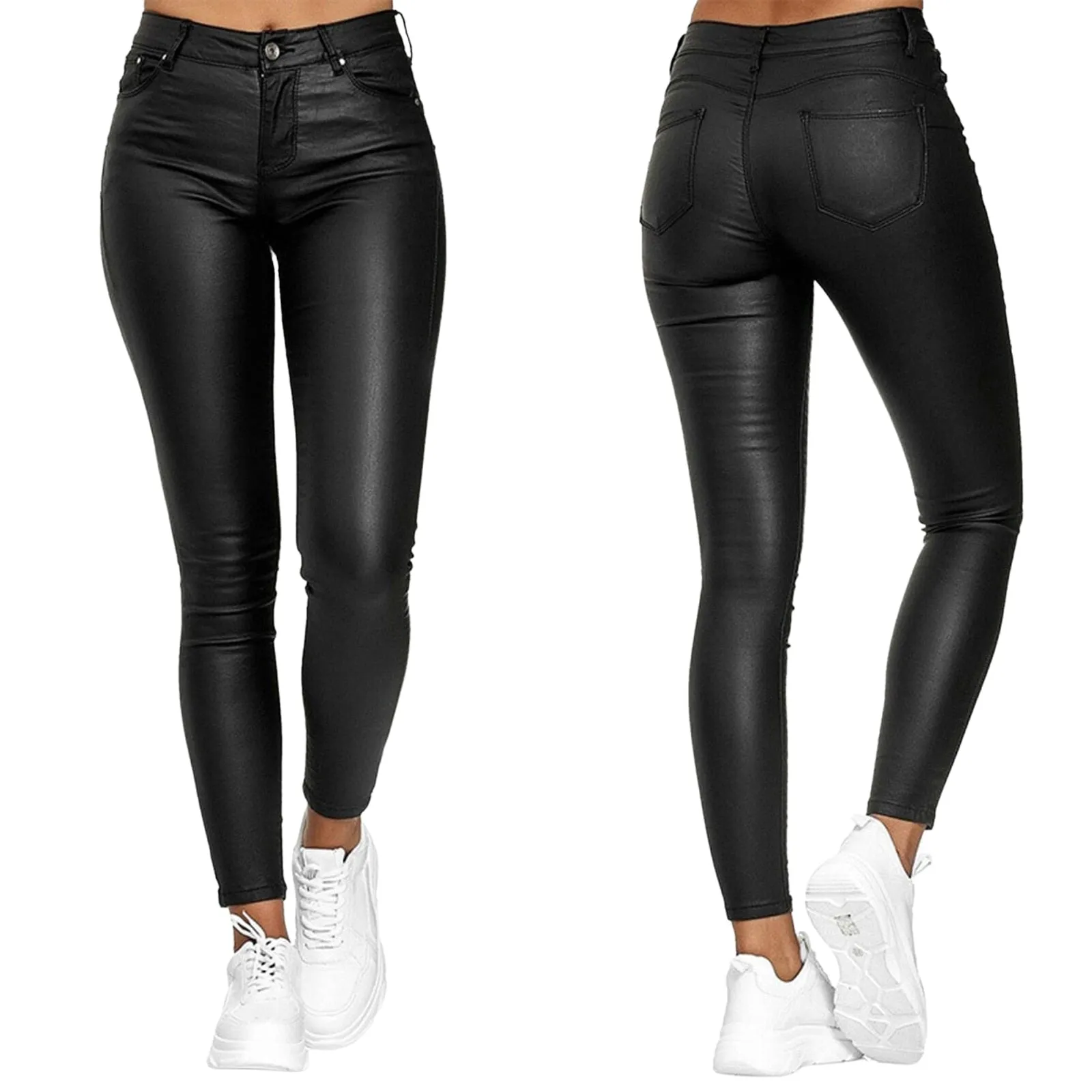 Women PU Leather Pants