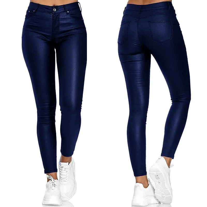 Women PU Leather Pants