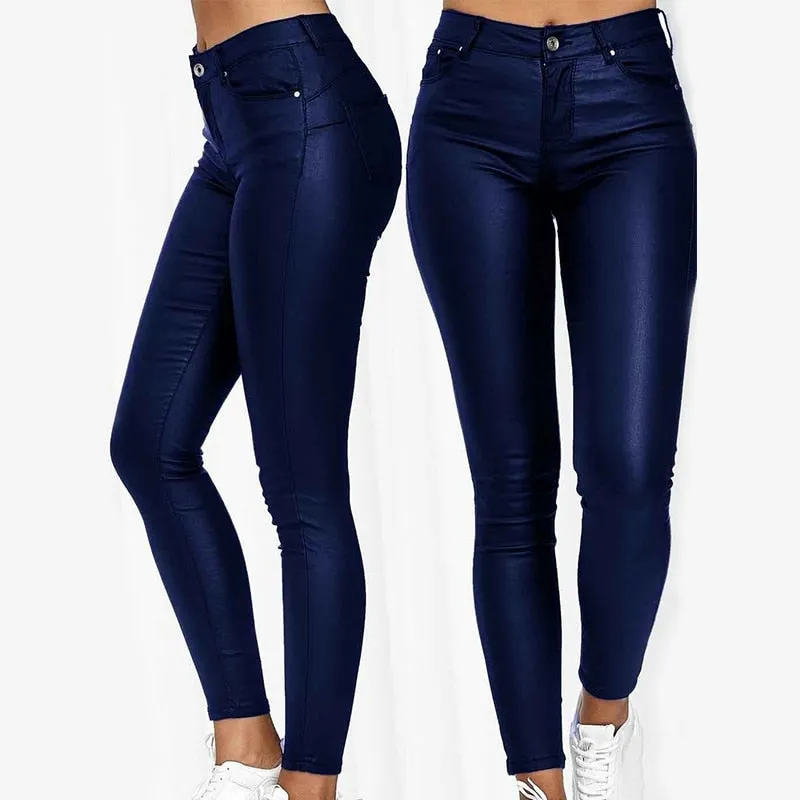 Women PU Leather Pants