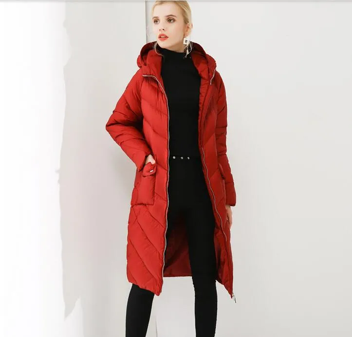 Women Winter 90% Duck Down Jackets Long Warm Women Long Down Coat Plus Size