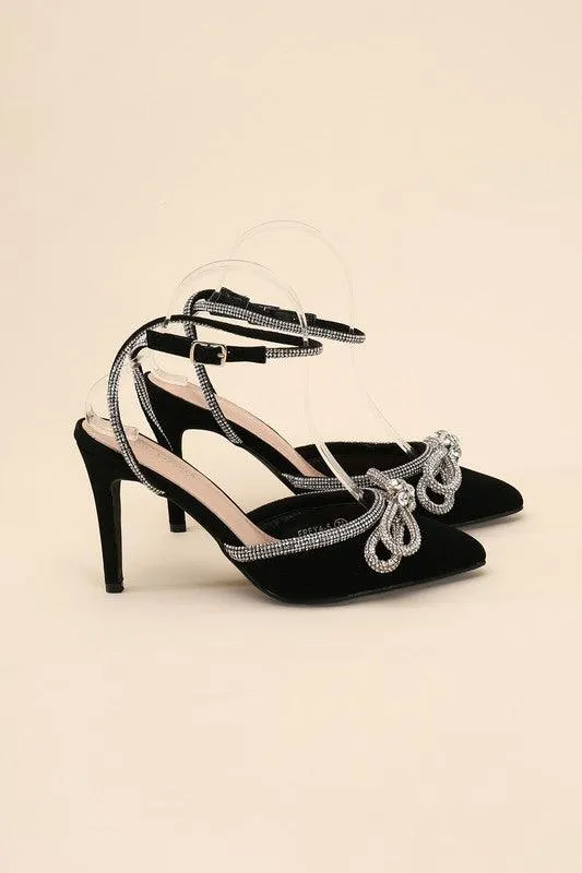 Womens Shoes Style No. Freya-5 Double Bow Heels